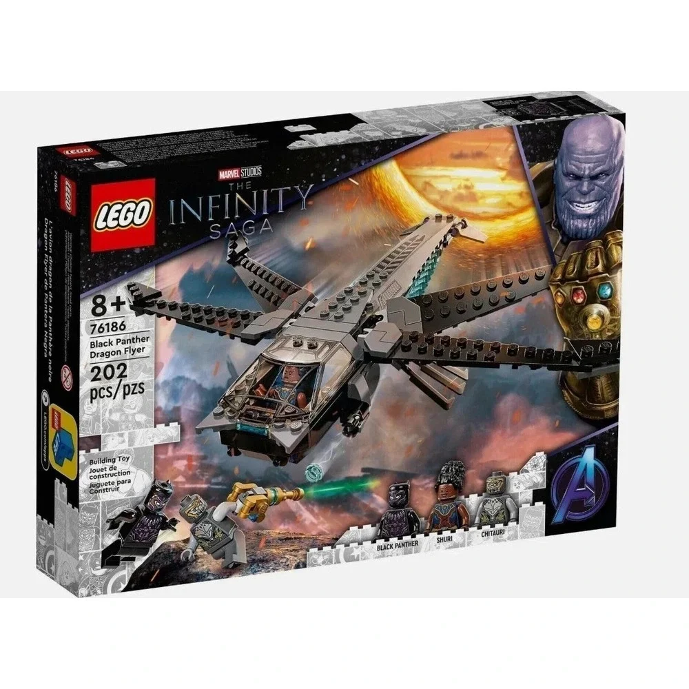 LEGO #76186 - The Infinity Saga Black‎ Panther Dragon Flyer - NEW